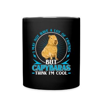 Capybara Find Me Cool Amérique du Sud Capybara - Mug uni - noir - Devant