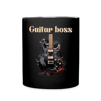 Guitar Gang Funny Quote Guitar Teacher - Full Colour Mug - black - Front