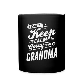 I Can't Keep Calm Going To Be a Grandma Cool Gifts - Full Colour Mug - black - Front