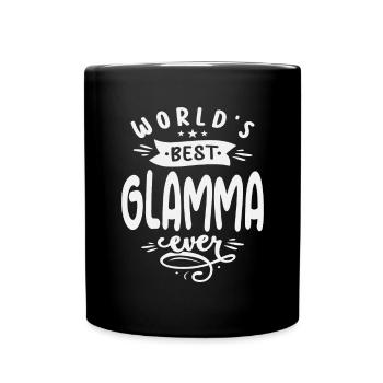 World's Best Glamma Ever Cool Gifts For Glamma - Full Colour Mug - black - Front