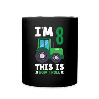 1er anniversaire tracteur 1 an anniversaire chemise - Mug uni - noir - Devant