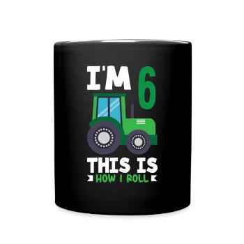1er anniversaire tracteur 1 an chemise d’anniversaire - Mug uni - noir - Devant