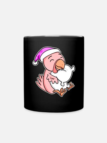 Huhn Müde Ausschlafen Schlafen Mädchen - Tasse einfarbig - Schwarz