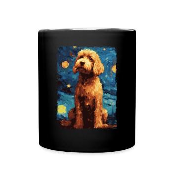 Lagotto Romagnolo Nuit étoilée - Mug uni - noir - Devant