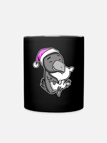 Krähe Müde Ausschlafen Schlafen Mädchen - Tasse einfarbig - Schwarz