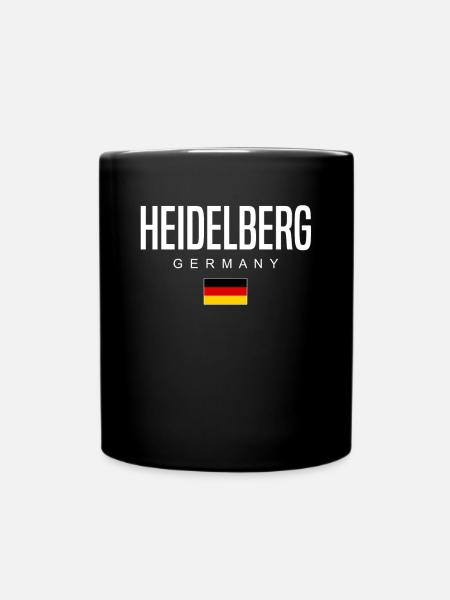 Heidelberg - Tasse einfarbig - Schwarz