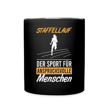 Elite Run - The Challenging Sport - Full Colour Mug - black - Front