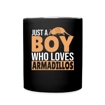 Armadillo Pet Armadillo Gift - Full Colour Mug - black - Front