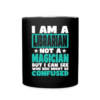Librarian - Full Colour Mug - black - Front