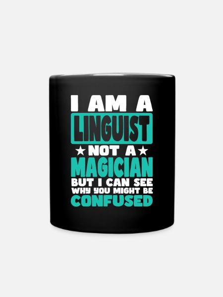 Linguiste - Mug uni - noir