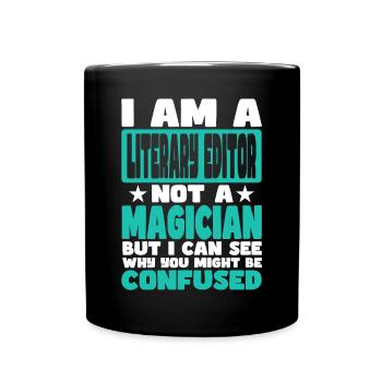 Rédactrice littéraire - Mug uni - noir - Devant