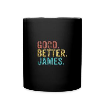 Good better James - Tasse einfarbig - Schwarz - Vorne