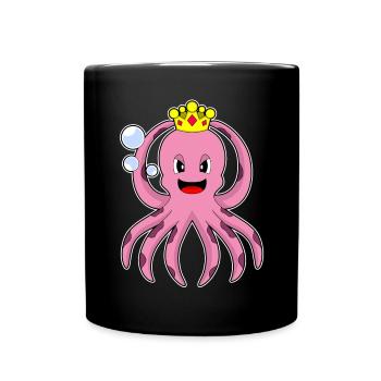 Couronne de pieuvre - Mug uni - noir - Devant
