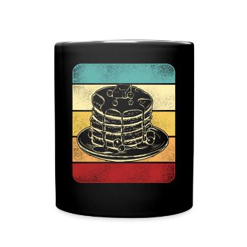 Pancake Lover Kids Retro Vintage - Tasse einfarbig - Schwarz - Vorne