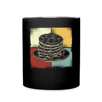 Pancake Lover Kids Retro Vintage - Tasse einfarbig - Schwarz - Vorne