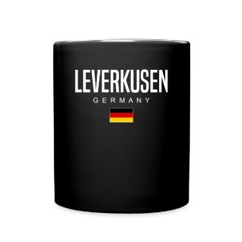 Leverkusen - Tasse einfarbig - Schwarz - Vorne