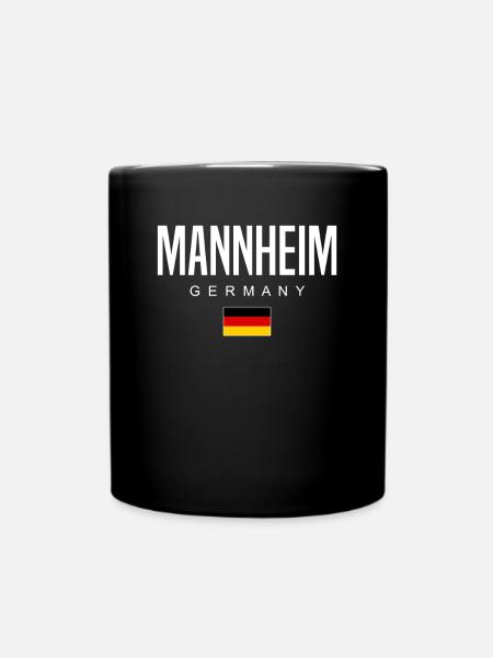 Mannheim - Tasse einfarbig - Schwarz