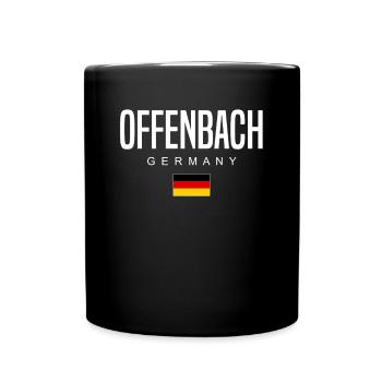 Offenbach - Tasse einfarbig - Schwarz - Vorne