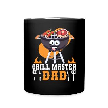 Grillmaster Papa BBQ Grill Griller Barbecue Fumoir - Mug uni - noir - Devant