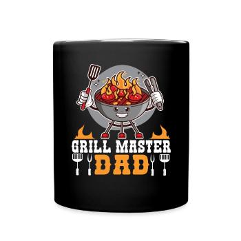 Grillmaster Papa BBQ Grill Griller Barbecue Fumoir - Mug uni - noir - Devant
