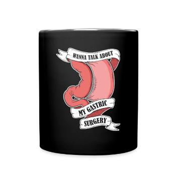 Je veux parler de ma chirurgie gastrique Gastrique - Mug uni - noir - Devant