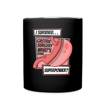 J’ai survécu à une chirurgie gastrique Bypass gastrique Gastrique - Mug uni - noir - Devant