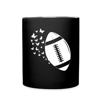 American Football Ball Football Player Football Ba - Full Colour Mug - black - Front