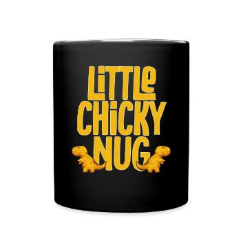 Dino Nuggets Dinosaurier Chicken Nuggets - Tasse einfarbig - Schwarz - Vorne
