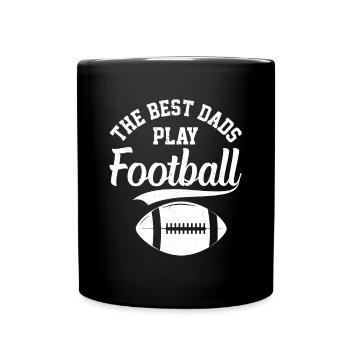 Papa joueur de football américain - Les meilleurs papas pla - Mug uni - noir - Devant