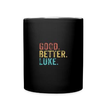 Good better Luke - Tasse einfarbig - Schwarz - Vorne