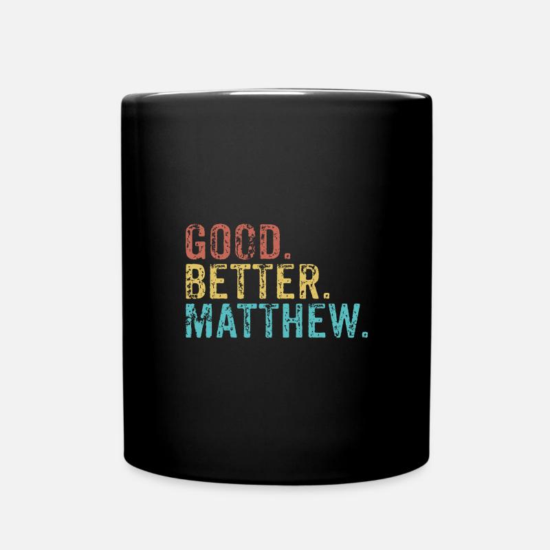 Bon meilleur Matthieu - Mug uni - noir