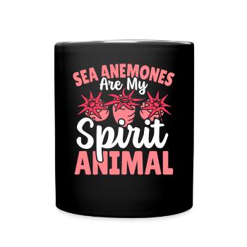 Sea Anemones Gift - Full Colour Mug - black - Front