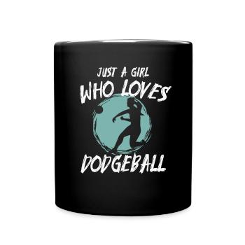 Gift for Dodgeball Players - Full Colour Mug - black - Front