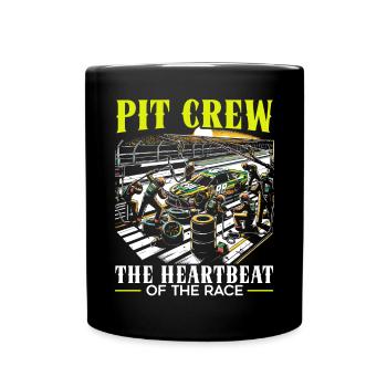 Pit Crew Course de voitures Course Piste de course Sport automobile - Mug uni - noir - Devant