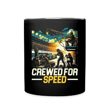 Pit Crew Course de voitures Course Piste de course Sport automobile - Mug uni - noir - Devant