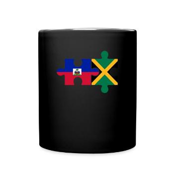 Jamaican Haitian Jamaica - Full Colour Mug - black - Front