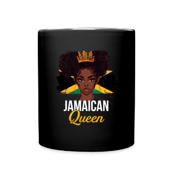 Jamaican QueenFlag Jamaica - Full Colour Mug - black - Front