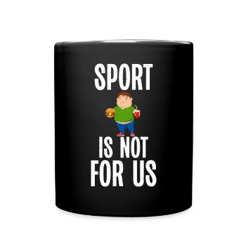 Funny Fat Gifts - Tasse einfarbig - Schwarz - Vorne