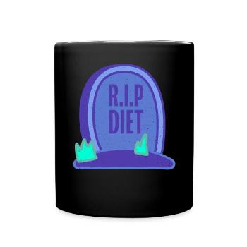 Cadeaux de graisse drôles - Mug uni - noir - Devant