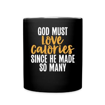 Cadeaux de graisse drôles - Mug uni - noir - Devant