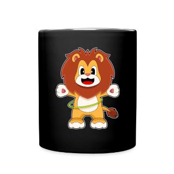 Gymnastique d’entraînement Lion Fitness Hoop - Mug uni - noir - Devant