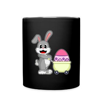 Achats de Pâques Bunny - Mug uni - noir - Devant