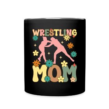 Groovy Wrestler - Full Colour Mug - black - Front