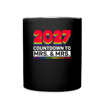 Gay Pride 2027 Mariage Mariage gay - Mug uni - noir - Devant
