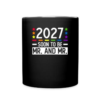 Gay Pride 2027 Mariage Mariage gay - Mug uni - noir - Devant