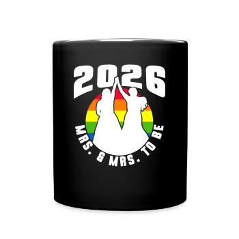 Gay Pride 2026 Mariage Mariage gay - Mug uni - noir - Devant