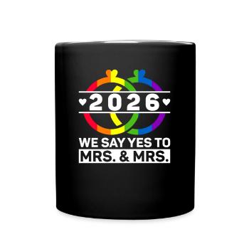 Gay Pride 2026 Mariage Mariage gay - Mug uni - noir - Devant