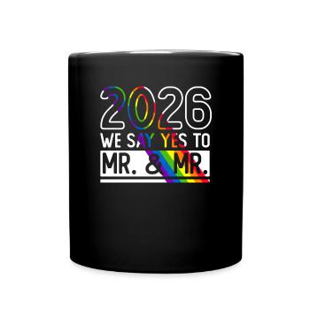 Mariage Gay Pride 2026 Mariage gay - Mug uni - noir - Devant