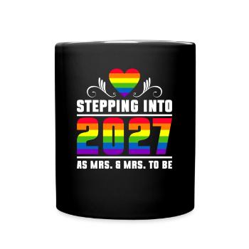 Gay Pride 2027 Mariage Mariage gay - Mug uni - noir - Devant