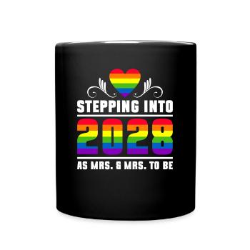 Gay Pride 2028 Mariage Mariage gay - Mug uni - noir - Devant